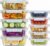 Dealusy 10 Sets 36 oz & 12 oz Glass Food Storage Containers with lids, Blue