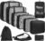 BAGAIL 6 Set/8 Set/10 Set Packing Cubes Various Sizes Packing Organizer for Travel Accessories Luggage Carry On Suitcase
