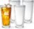 KLIFA- NICE- 20 oz, Set of 4, Acrylic Insulated Tumbler Set, Double-wall Drinking Glasses, BPA-Free, Shatter-Proof Plastic Drinkware, Dishwasher Safe Cups, Clear