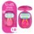 Gillette Venus Extra Smooth Travel Razor Kit for Women, Mini Handle + Refill + Case