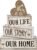 Conelist 4 Pcs Farmhouse Table Decoration, Home Sweet Home Heart Decor