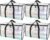BALEINE 4-Pack Oversized Moving Bags with Reinforced Handles, Heavy-Duty Storage Tote for Clothes, Moving Supplies (Clear, 4-Pack)