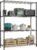 M MZG 5-Shelf Storage Shelves,Wire Shelving Heavy Duty Metal Storage Shelving Unit Adjustable Garage Shelving Rack Pantry Kitchen (Chrome, 4 Tier,15.8″ D x 45.3″ W x 59.4″ H)