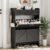 Shoe Cabinet with 2 Flip Drawers & 2 Top Drawers, 43″ Tall Freestanding Narrow Wooden Shoe Storage Organizer for Entryway, Hidden Slim Shoe Rack for Front Door Entrance, Hallway, Living Room, Black