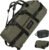 STOVER 45/80/100L Rolling Duffel Bag with Wheels, X-Large Durable Travel Duffle + Toiletry Bag, Heavy Duty, Packable with Shoulder Straps- Use as Luggage or Backpack, Men/Women (Green)