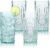 BELLAFORTE Shatterproof Tritan Plastic Tall Tumbler, Set of 4, 18oz – Myrtle Beach Drinking Glasses – Unbreakable Drinking Glasses for Parties – BPA Free – Teal