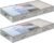 4 Inch Low Profile Under Bed Storage Drawer 2 Pack, Lightweight Underbed Clothes Storage Container Bins With NO STURCTURE, Shallow Storage Bag for Dorm & Home, With Clear Lids & Water-Resistant Fabric