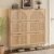 BORNOON Shoe Cabinet for Entryway with 6 Flip Drawers, Slim Wooden Shoe Storage Organizer with Modern Fluted Pannel，Freestanding Narrow Hidden Shoe Rack for Hallway, Foyer, Living Room