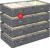 90L Under Bed Storage Containers,4-Pack Closet Organizer Storage Bins ,Grey