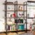 IRONCK Bookshelf, Double Wide 5-Tier Open Bookcase Vintage Industrial Large Shelves, Wood and Metal Etagere Bookshelves, for Home Decor Display, Office Furniture, 13D x 53.1W x 70H in