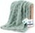 Bedsure Checkered Fleece Throw Blanket,Cute Home Decor,Sage Green,50″×60″