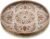 Hanobe Round Boho Decorative Tray for Coffee Table, Vintage Mandala Pattern