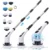 Electric Cleaning Brush:9-in-1 Head,Rotates Flexibly Multifunction Tool for Bathroom, Floors, Corner Gaps and Shower Room Glass.