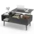 JHK Lift Top Coffee Tables For Living Room 39.37″x19.7″ Desk Tea Wood Dining Tables Adjustable Storage Shelf Easy Lift Or Lower