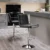 JHK PU Leather Bar Stools Set of 2,Upholstered Counter Height Bar Stools,SGS Certified Gas Gylinder Comfortbale Backrest