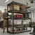 Heavy Duty Metal Storage Rack 5 Tier Adjustable Utility Shelving Unit with MDF Board Garage Organizer Tool Shelf for Basement Warehouse Kitchen Pantry Closet Multi-Purpose Storage Display Rack