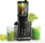 Cold Press Juicer Machine with 4.35″ Large Feeding Chute, Slow Masticating Juice Extractor for Whole Fruits & Vegetables, Maximu