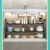 1pc Under Sink Organizer 2 Tier Expandable Kitchen Rack Shelf Black Metal Pot Pan Holder With Removable Panels Height Adjustable Cabinet Storage Shelves Rack For Kitchen Bathroom Counter Organization Gift