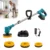 Electric Spin Scrubber Extra Long Foldable Compatible with Makita 21V Battery(Tool Only) for Handheld Cleaning Machine ,Cordless Rechargeable Spin Scrubber,Cordless Cleaning Brush for Bath/Tub/Tile/Floor