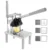 Stainless Steel French Fry Cutter Commercial Vegetable Fruit Chopper Manual Food Dicer with 4 Replacement Blades Kitchen Gadgets